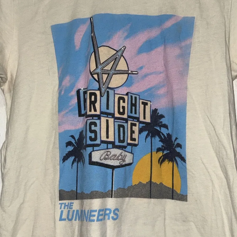 2022 The Lumineers Brightside World tour shirt size small band bright side baby
